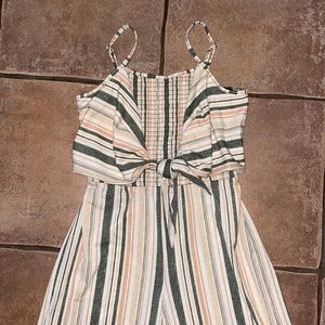 🌞Wide Leg Stripped Romper M